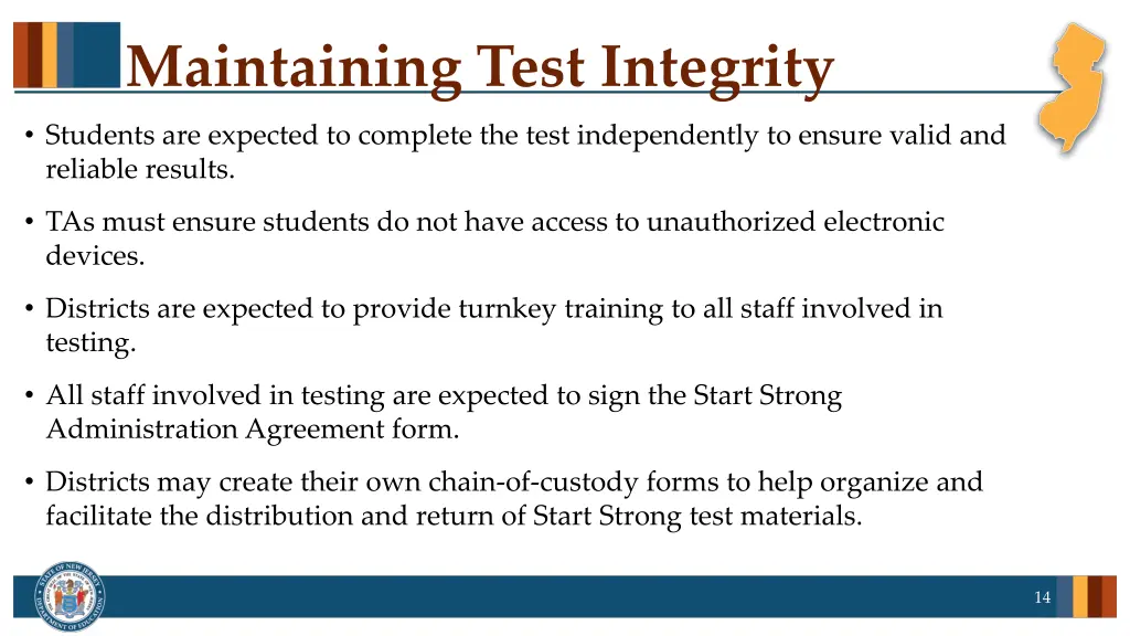 maintaining test integrity