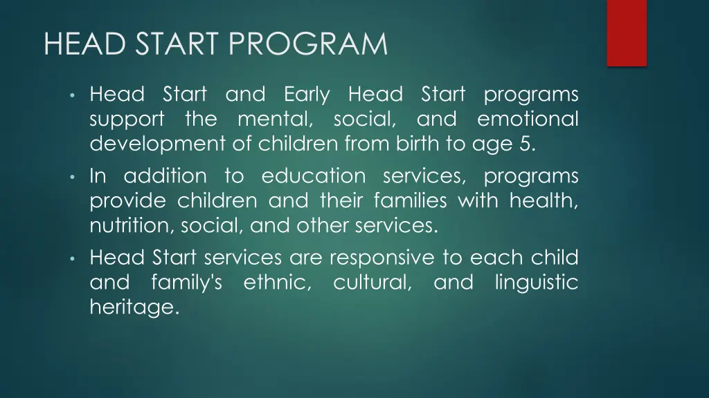 head start program