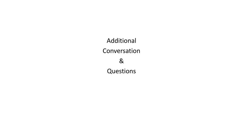 additional conversation questions