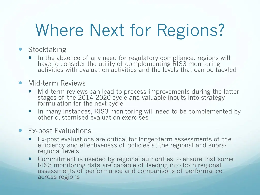 where next for regions