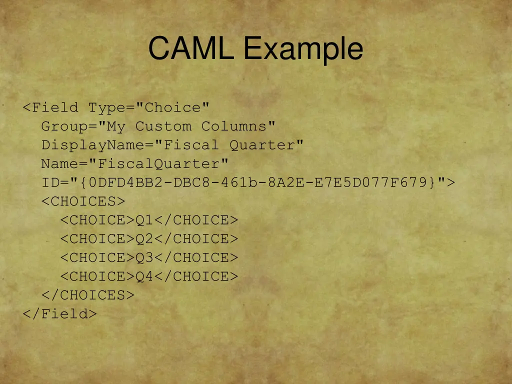 caml example