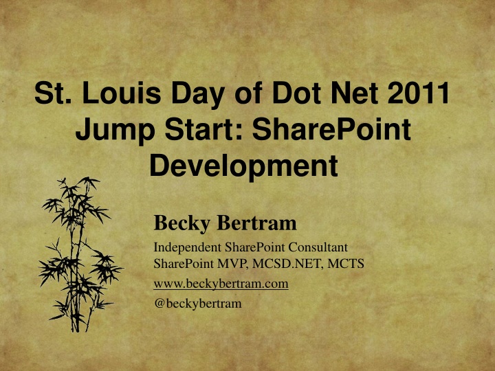 st louis day of dot net 2011 jump start