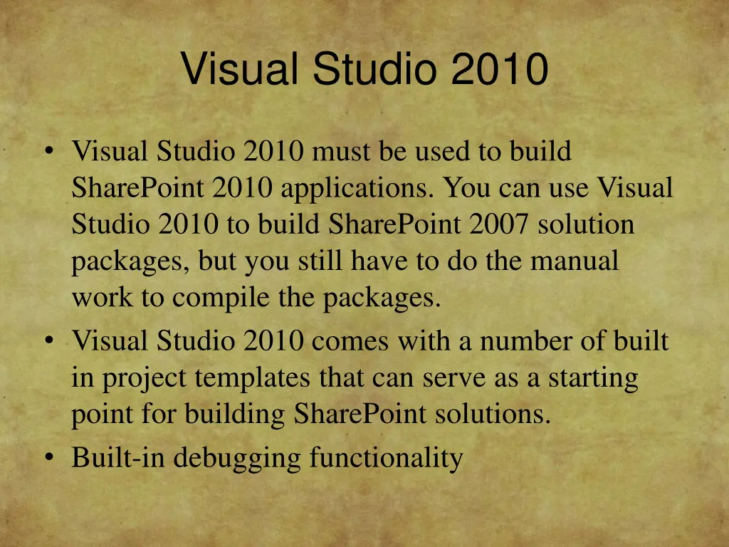 visual studio 2010