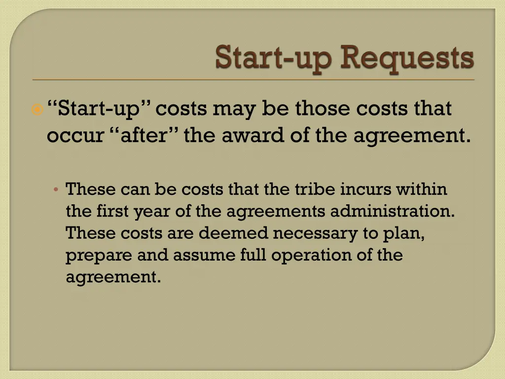 start up costs may be those costs that occur