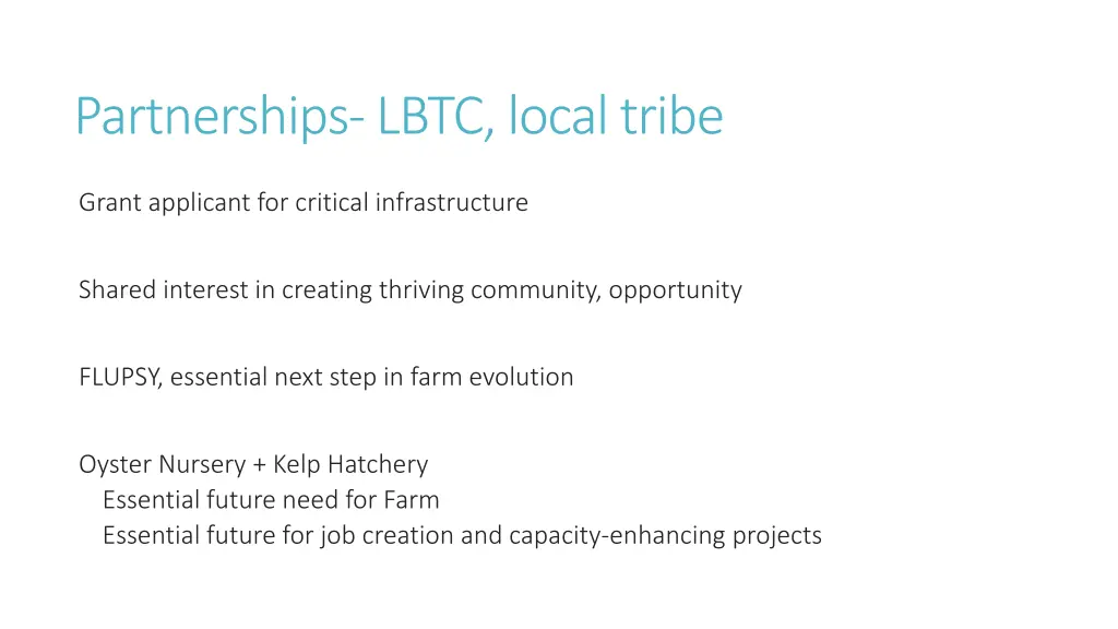 partnerships lbtc local tribe