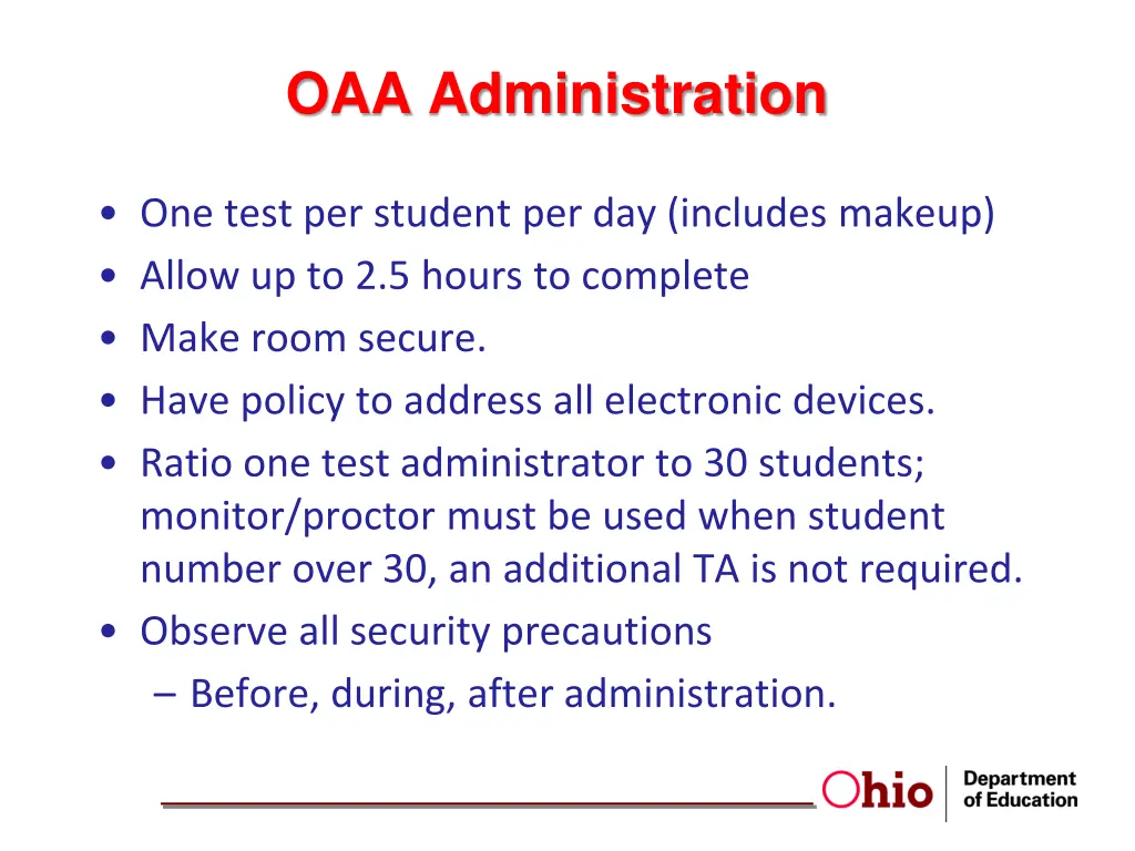 oaa administration 1