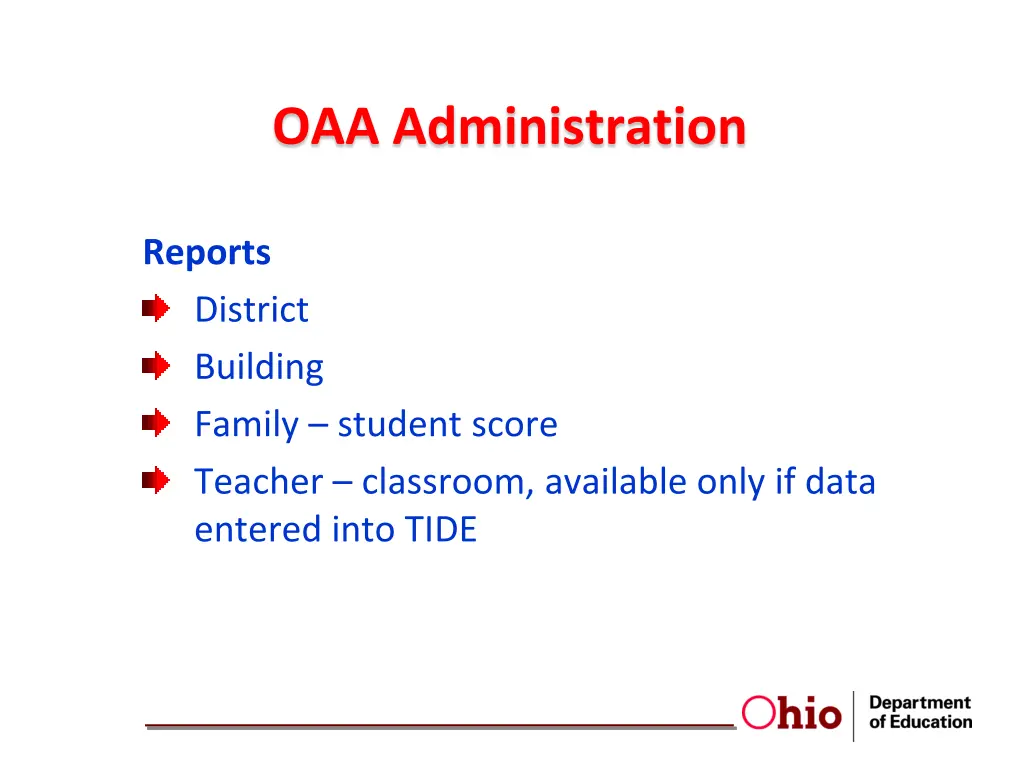 oaa administration 9