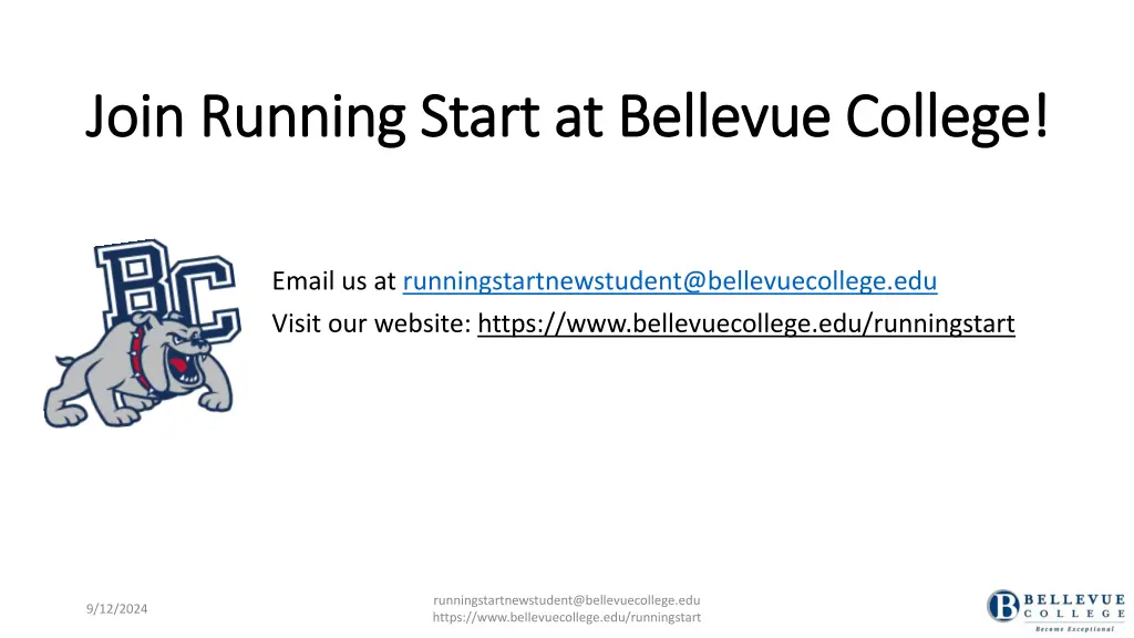 join running start at bellevue college join