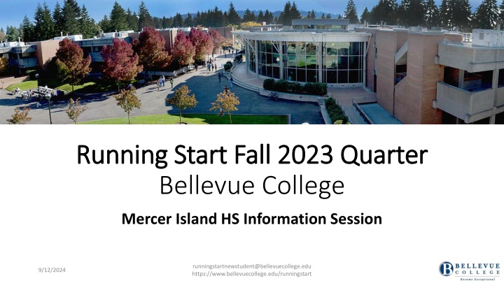 running start fall 2023 quarter running start