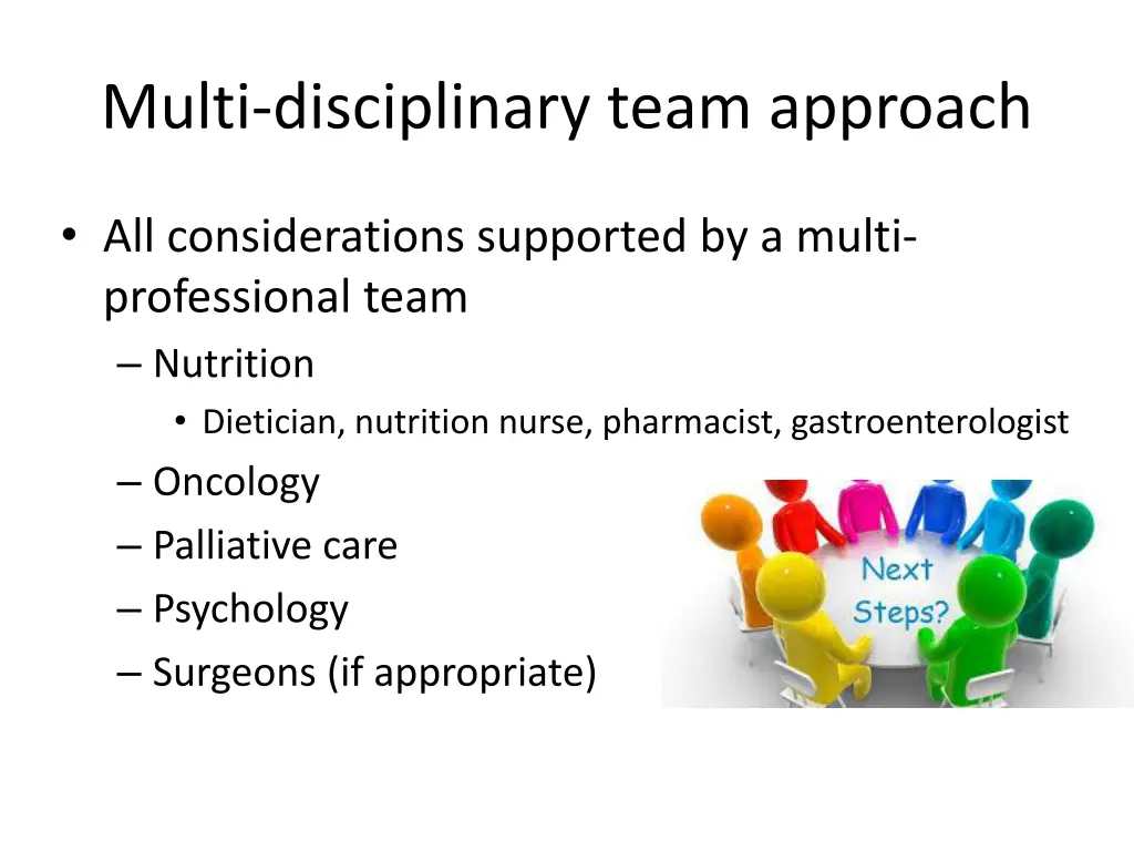 multi disciplinary team approach