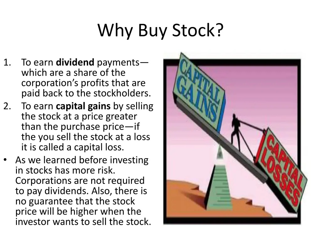 why buy stock