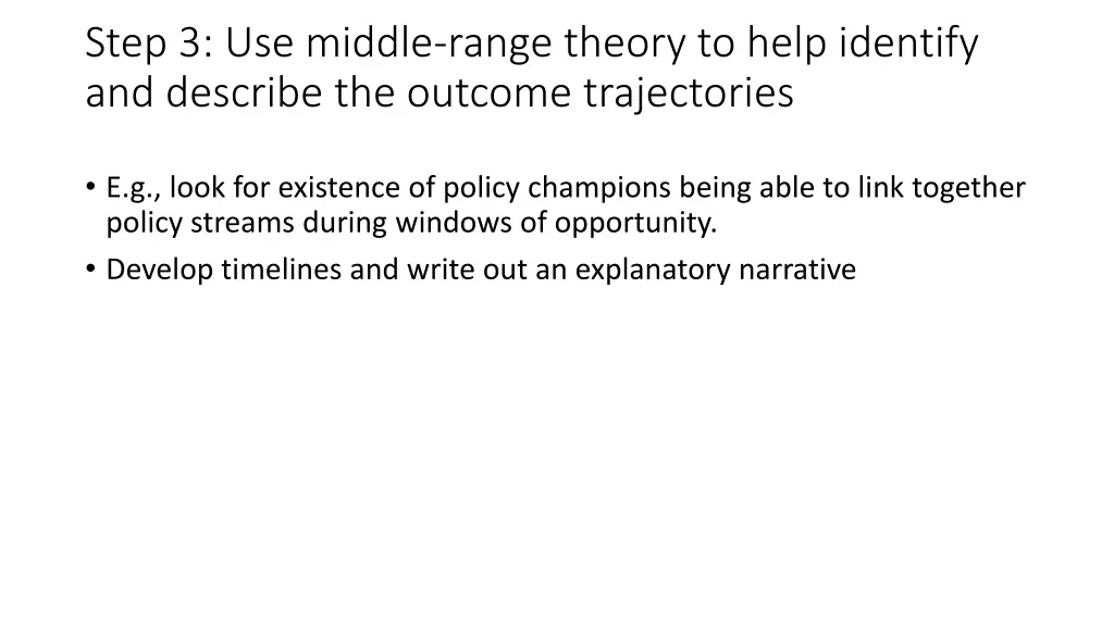 step 3 use middle range theory to help identify