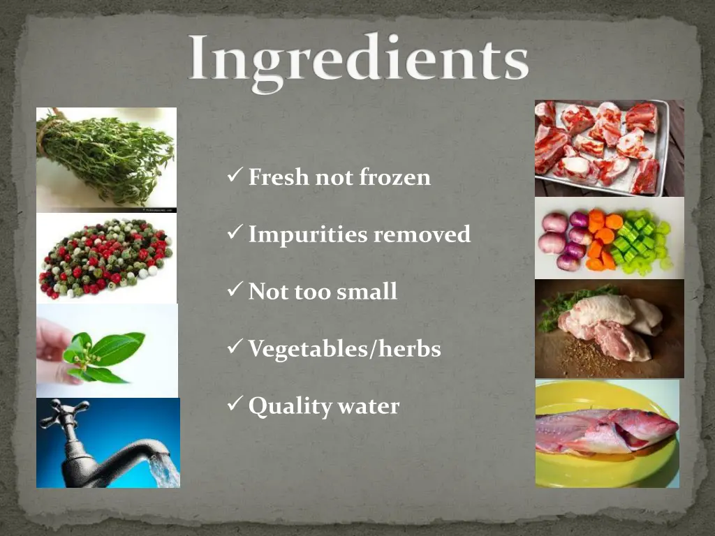 ingredients