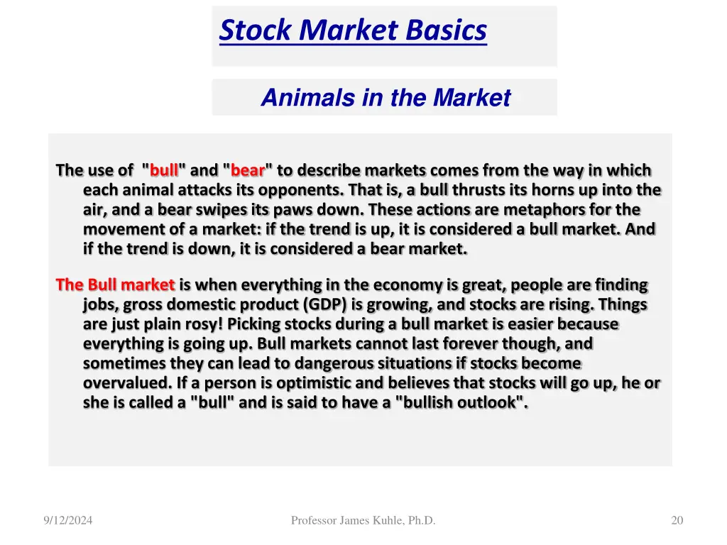 stock market basics 2