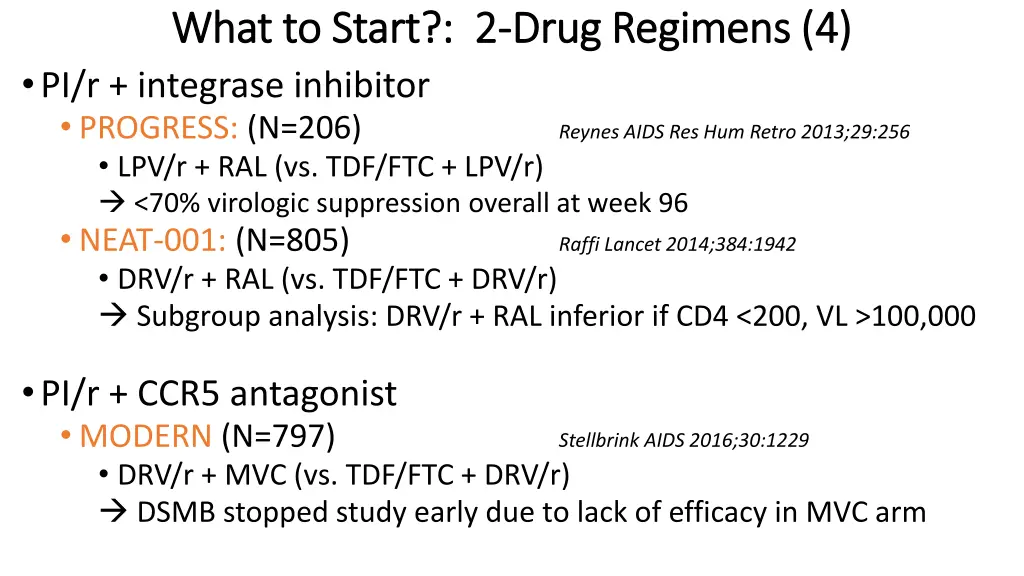 what to start 2 what to start 2 drug regimens 3