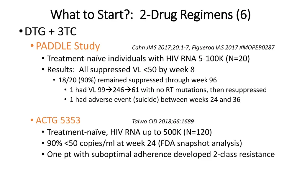 what to start 2 what to start 2 drug regimens 4