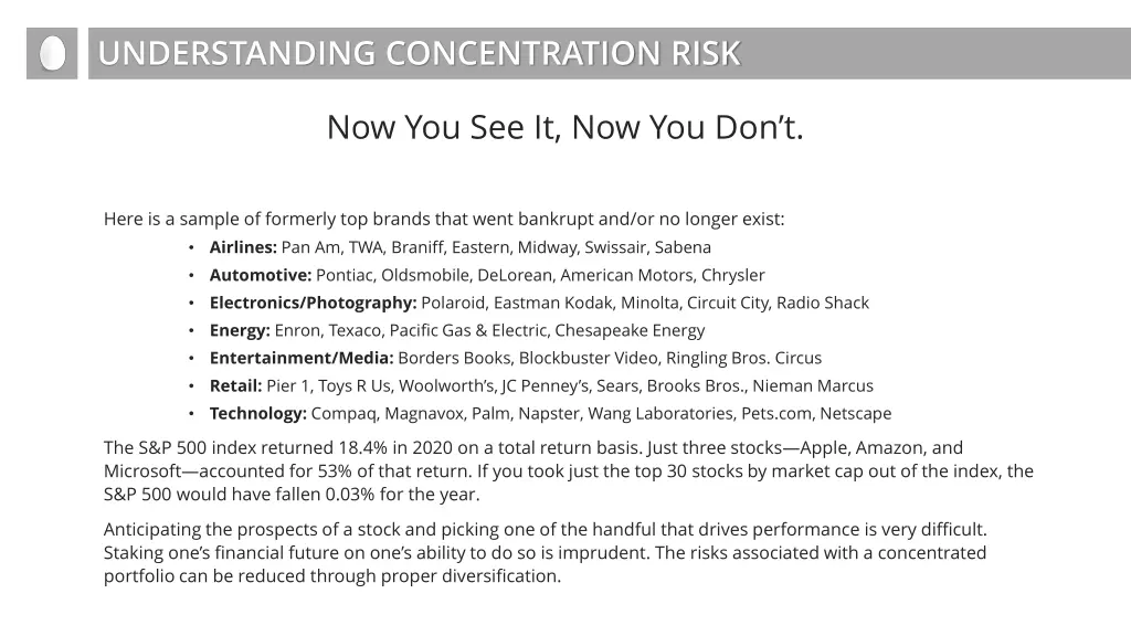 understanding concentration risk 14