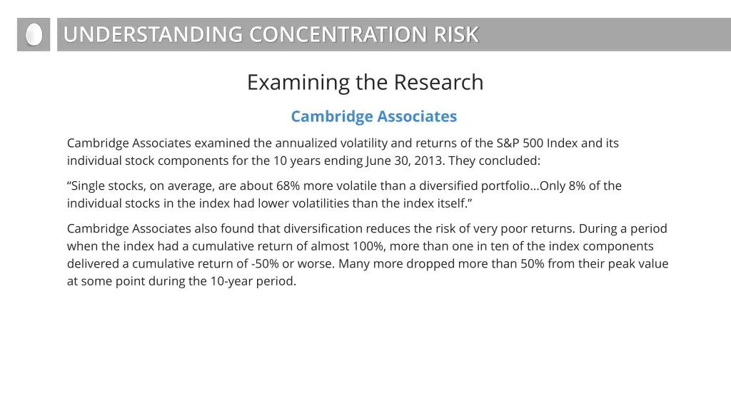 understanding concentration risk 8