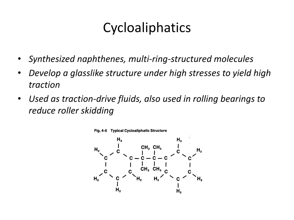 cycloaliphatics