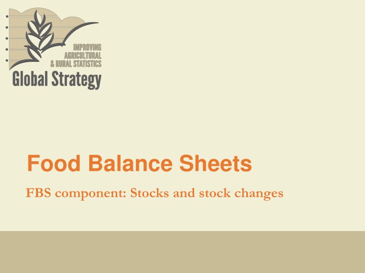 food balance sheets