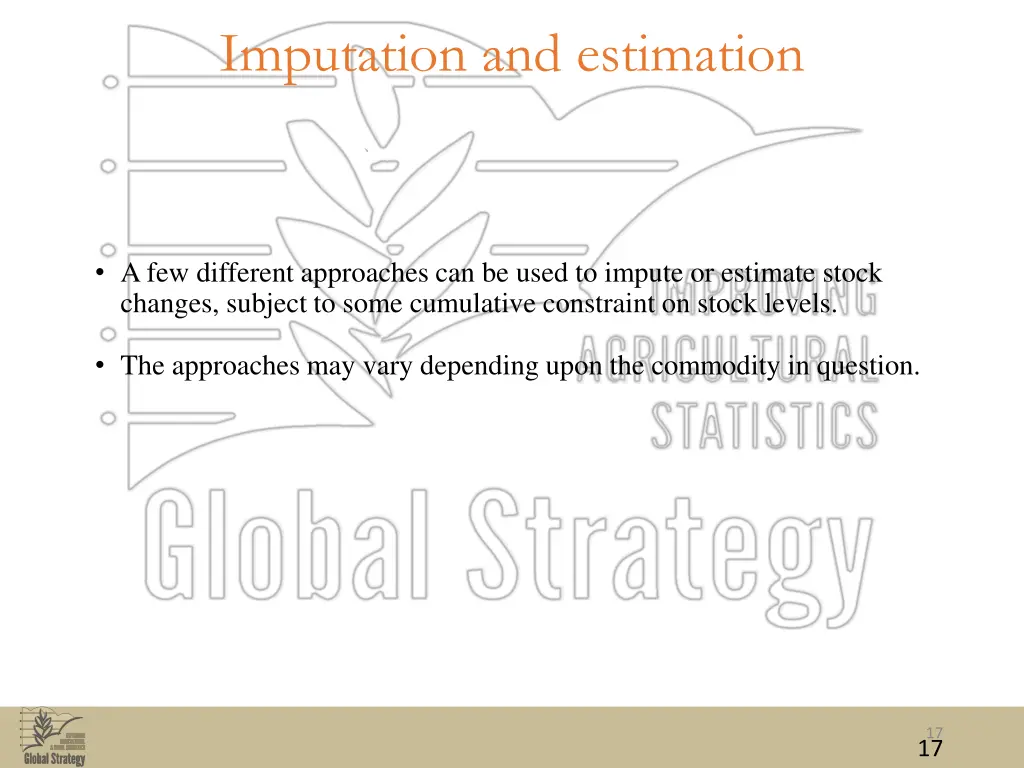 imputation and estimation 1