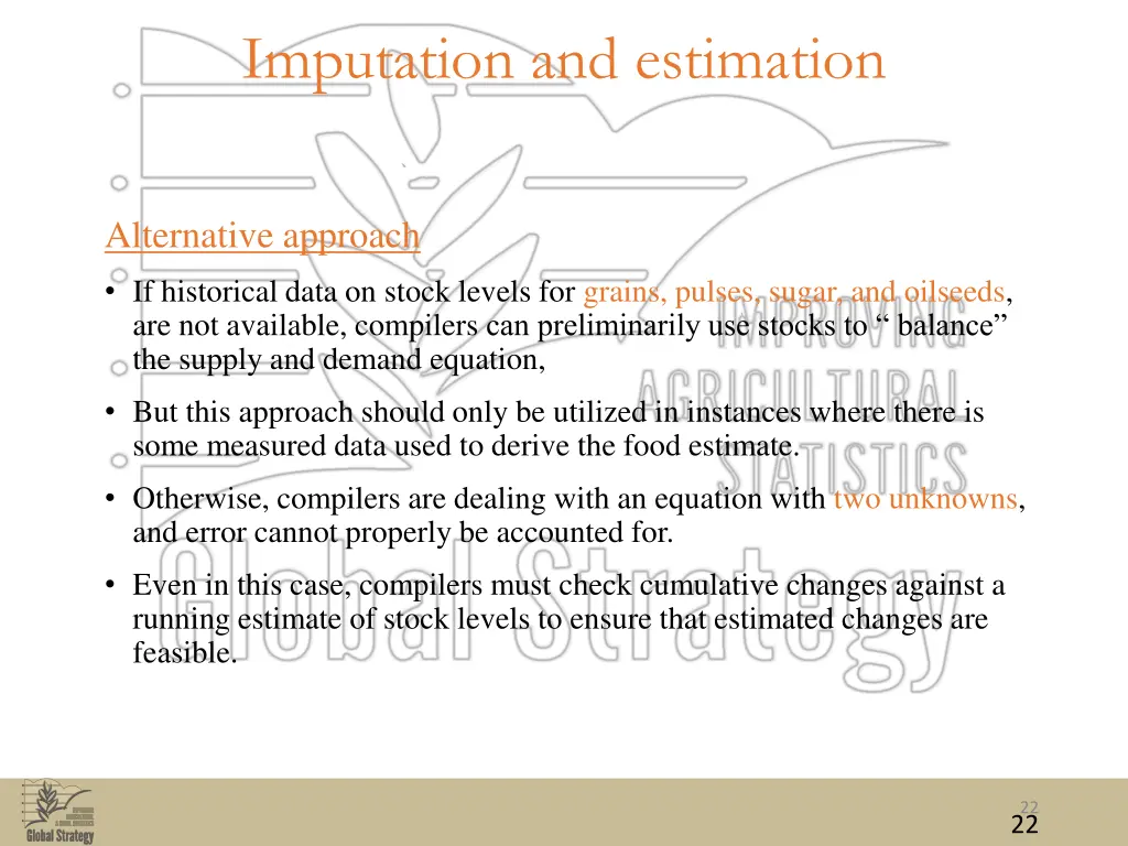 imputation and estimation 5