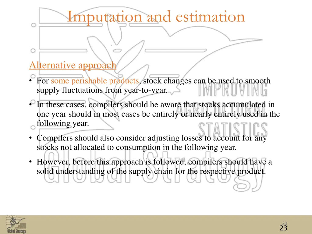 imputation and estimation 6