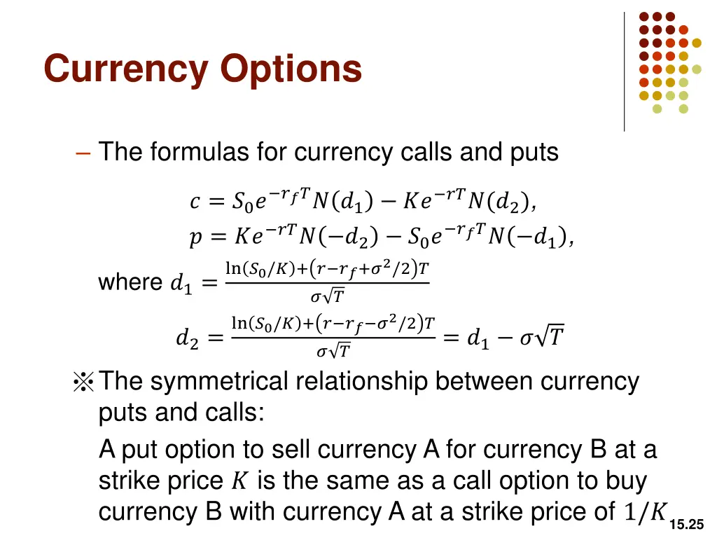 currency options 3