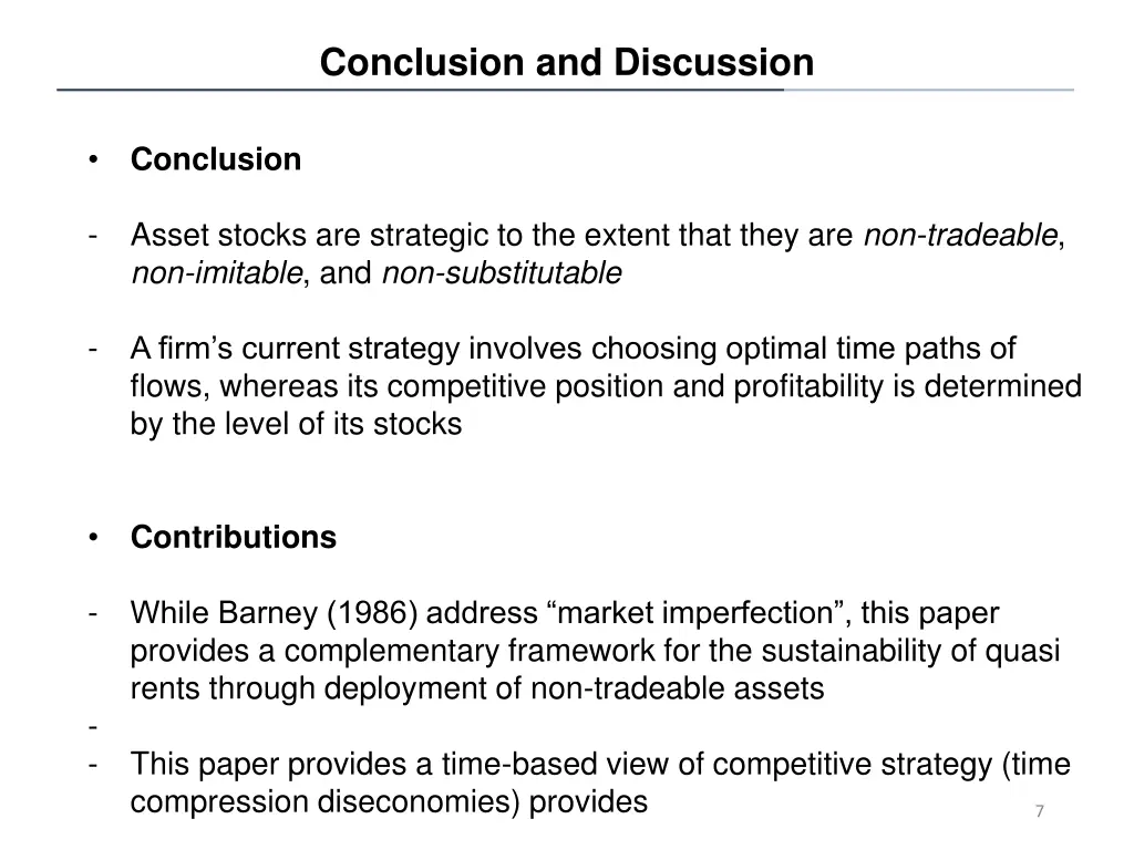 conclusion and discussion