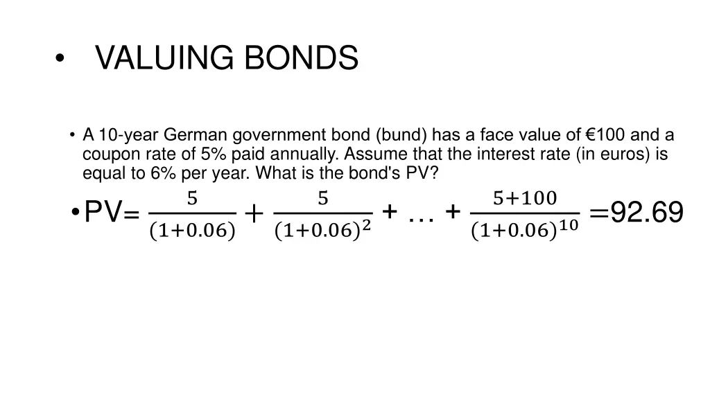 valuing bonds 3