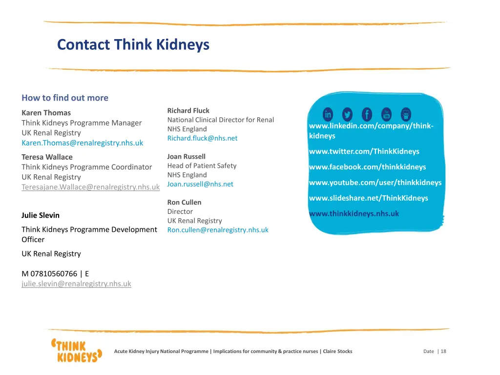 contact think kidneys