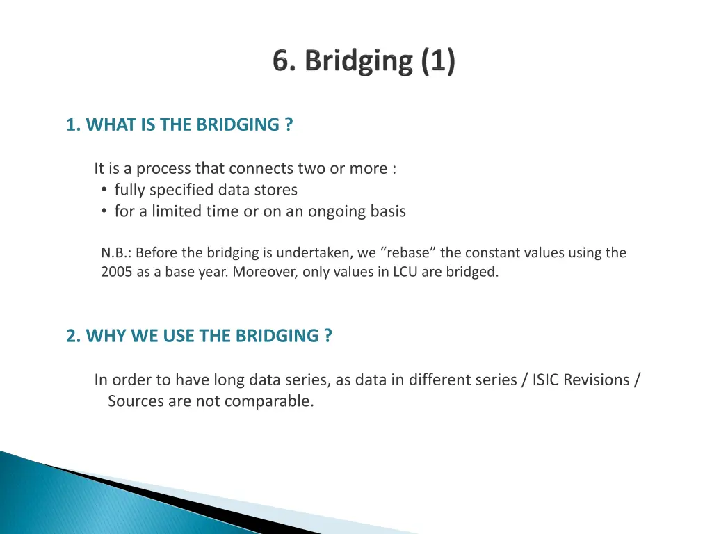 1 what is the bridging