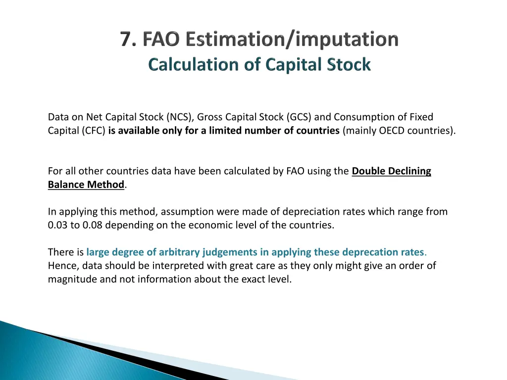 data on net capital stock ncs gross capital stock