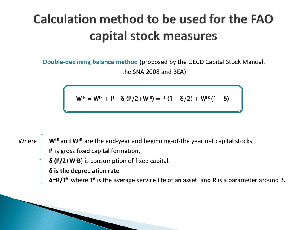 double declining balance method proposed