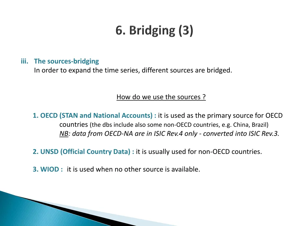 iii the sources bridging in order to expand