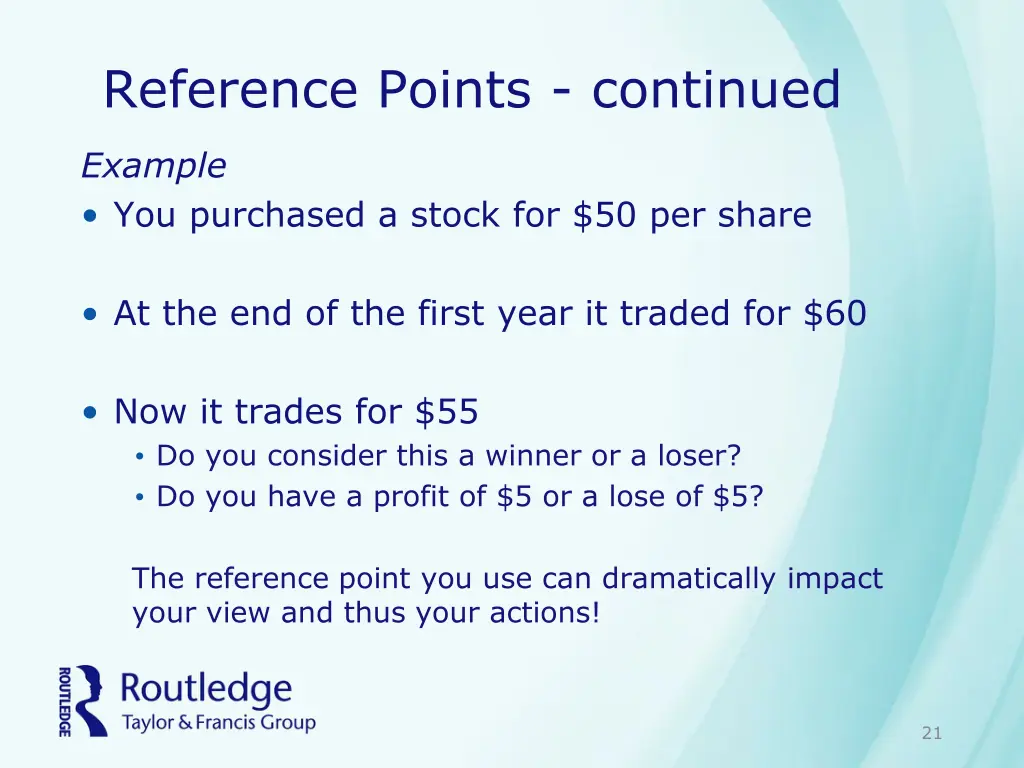 reference points continued