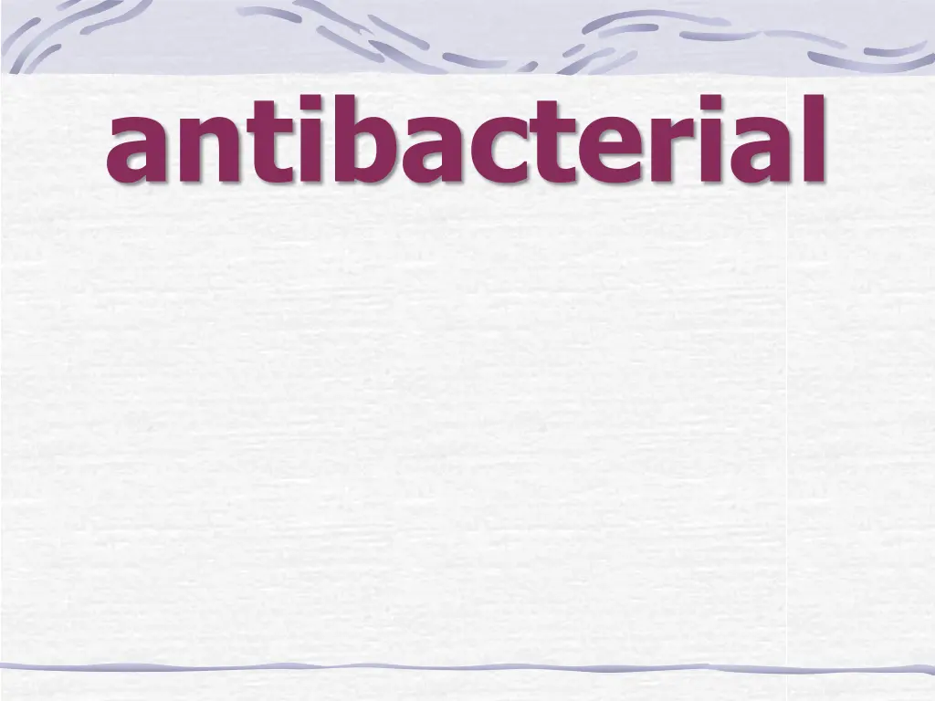 antibacterial