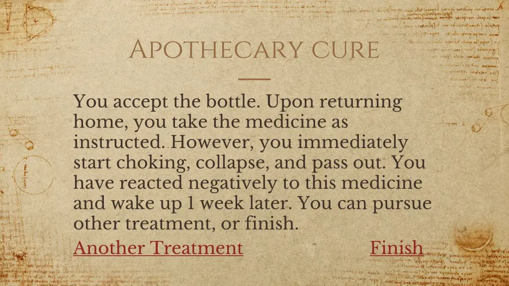 apothecary cure