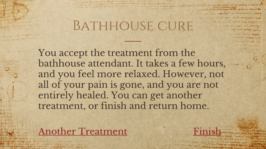 bathhouse cure