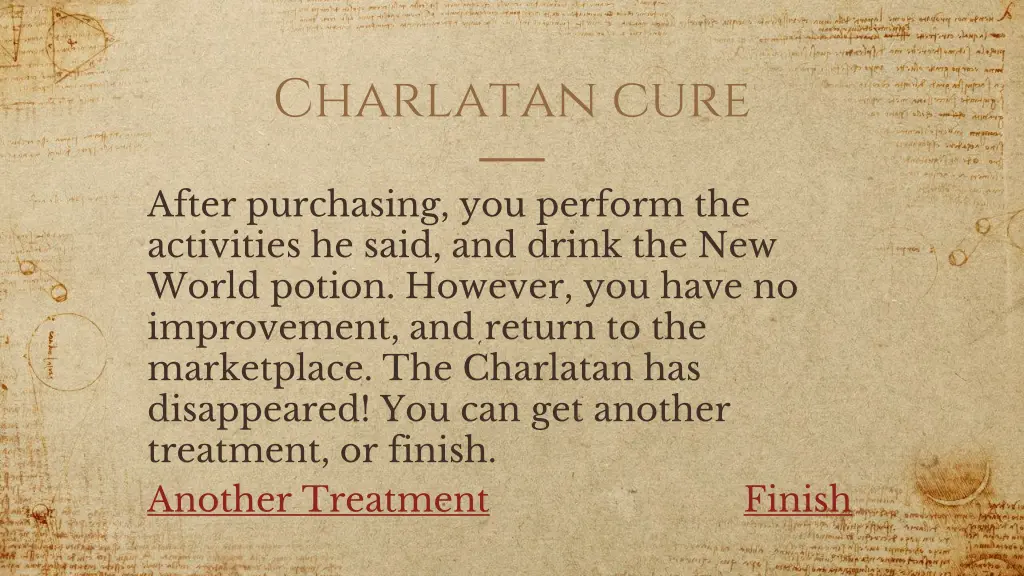 charlatan cure