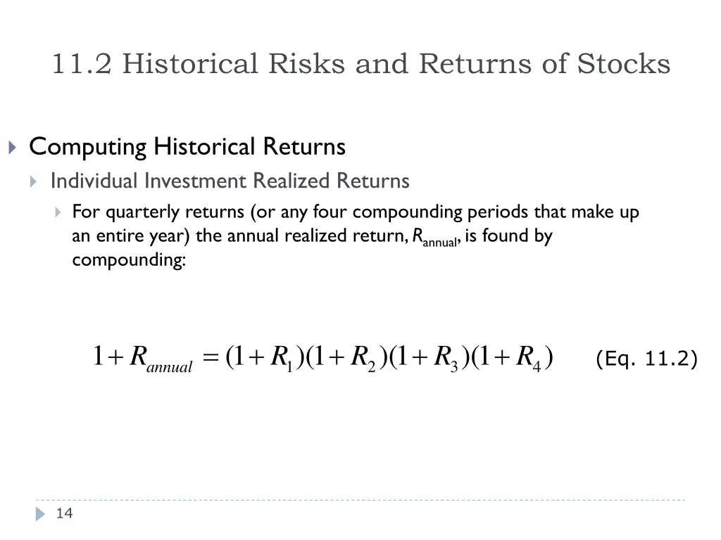 11 2 historical risks and returns of stocks 1