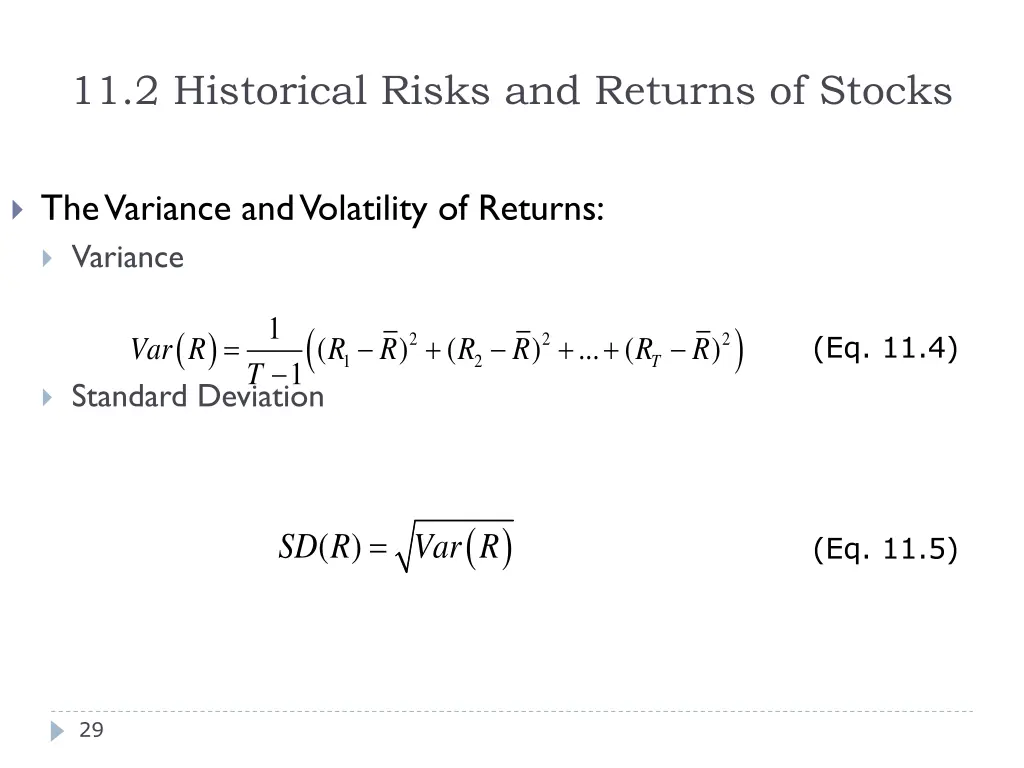 11 2 historical risks and returns of stocks 3