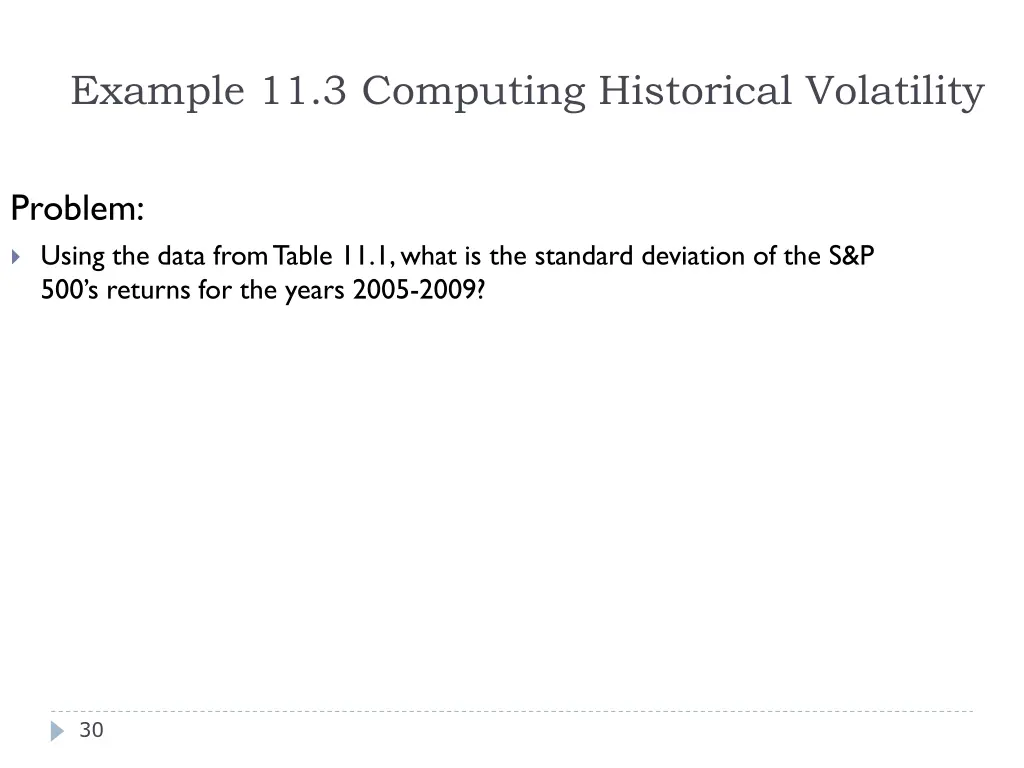 example 11 3 computing historical volatility