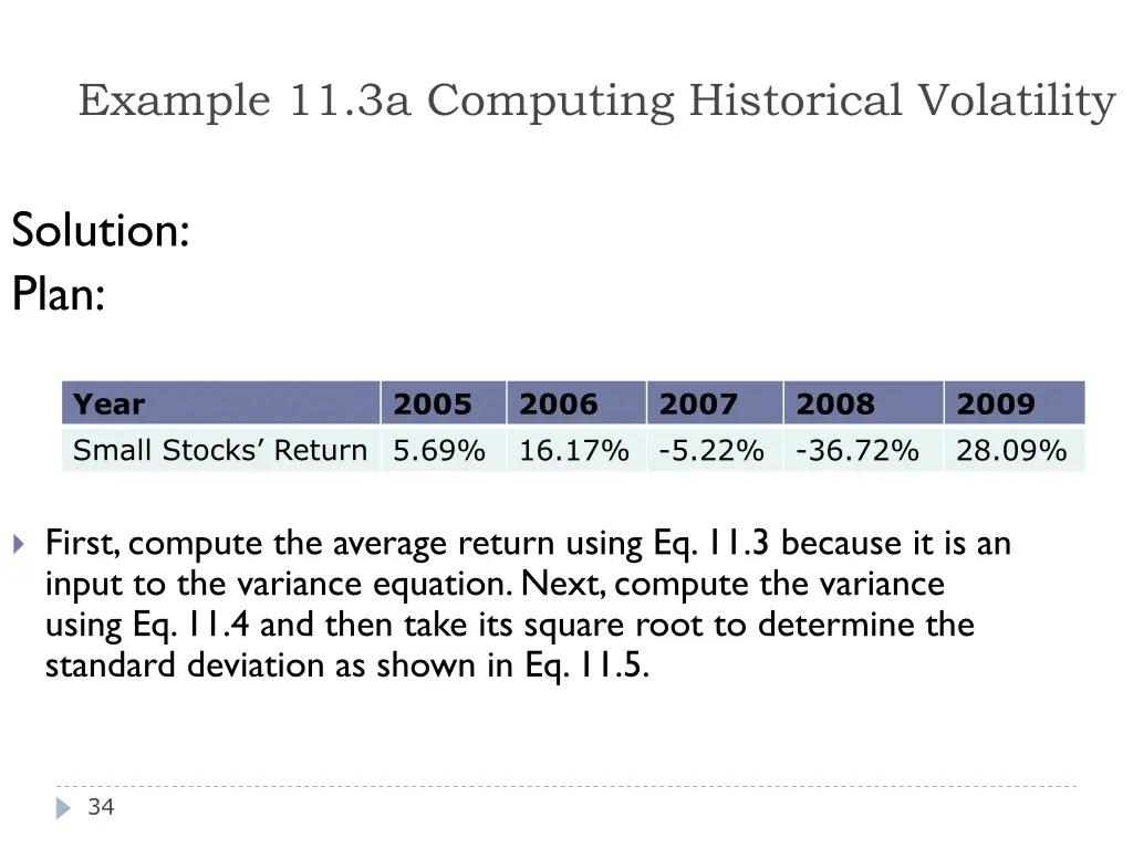 example 11 3a computing historical volatility 1