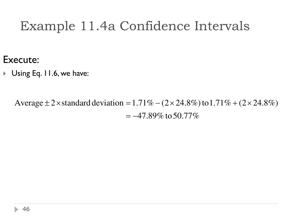 example 11 4a confidence intervals 2