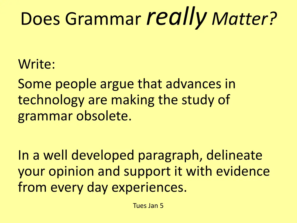 does grammar really matter 1