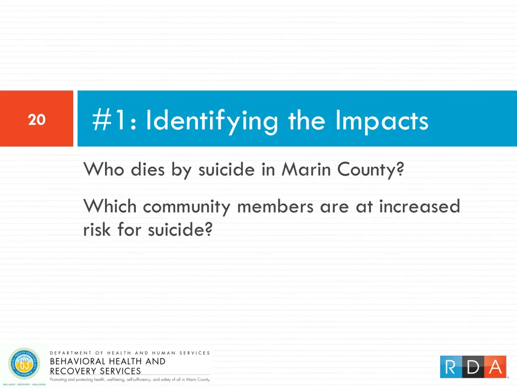 1 identifying the impacts