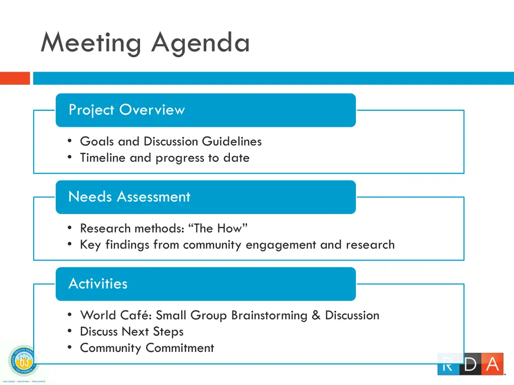 meeting agenda