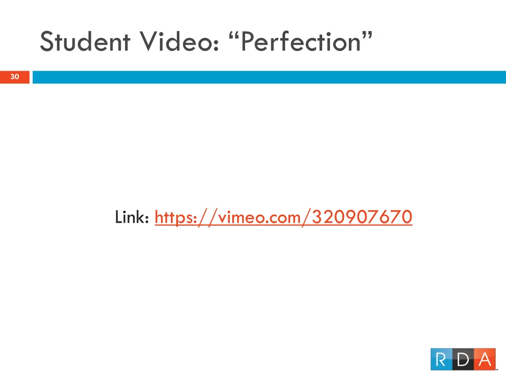 student video perfection