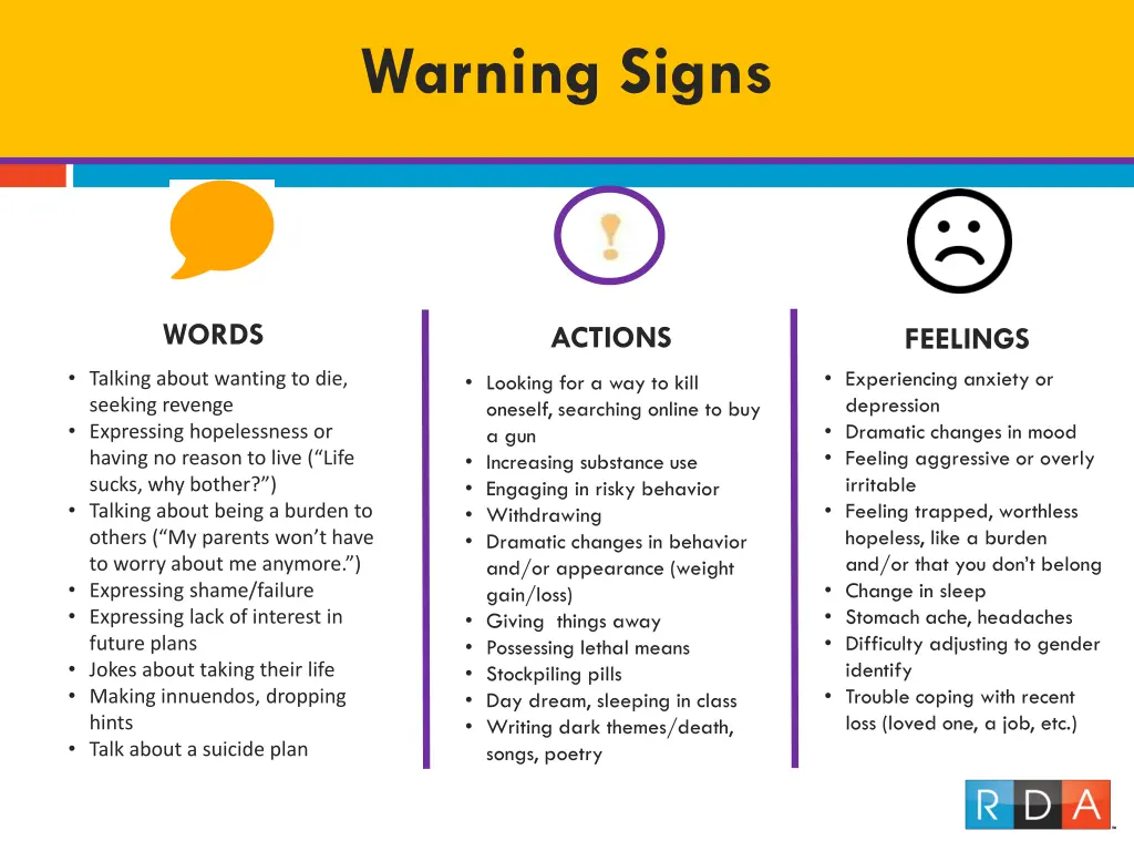 warning signs